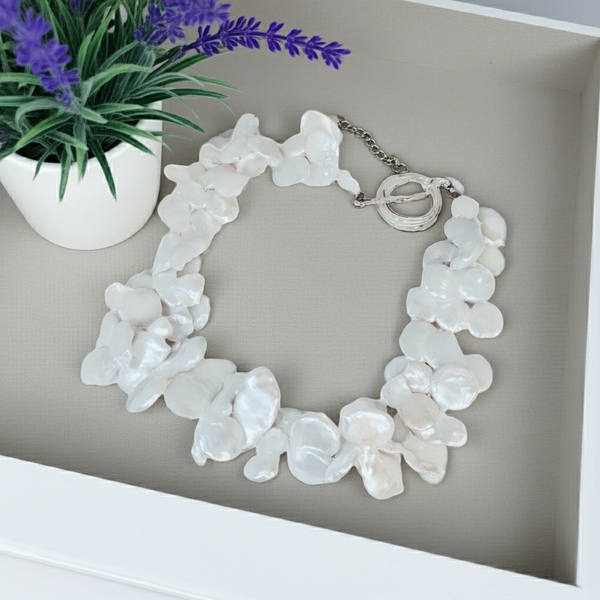 3-Coin Pearl Necklace