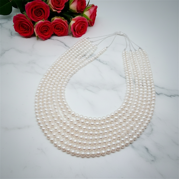 8 Strander Pearl Necklace