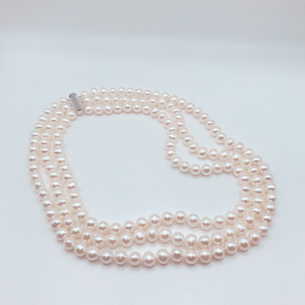 3-Strand Pearl Necklace