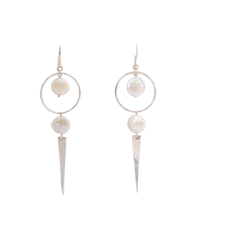 Circle Point Earrings